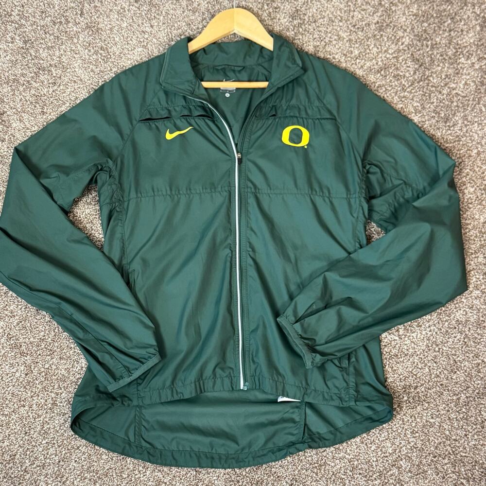 Nike Women's Oregon Ducks Lightweight Full Zip Jacket Size Medium Vented